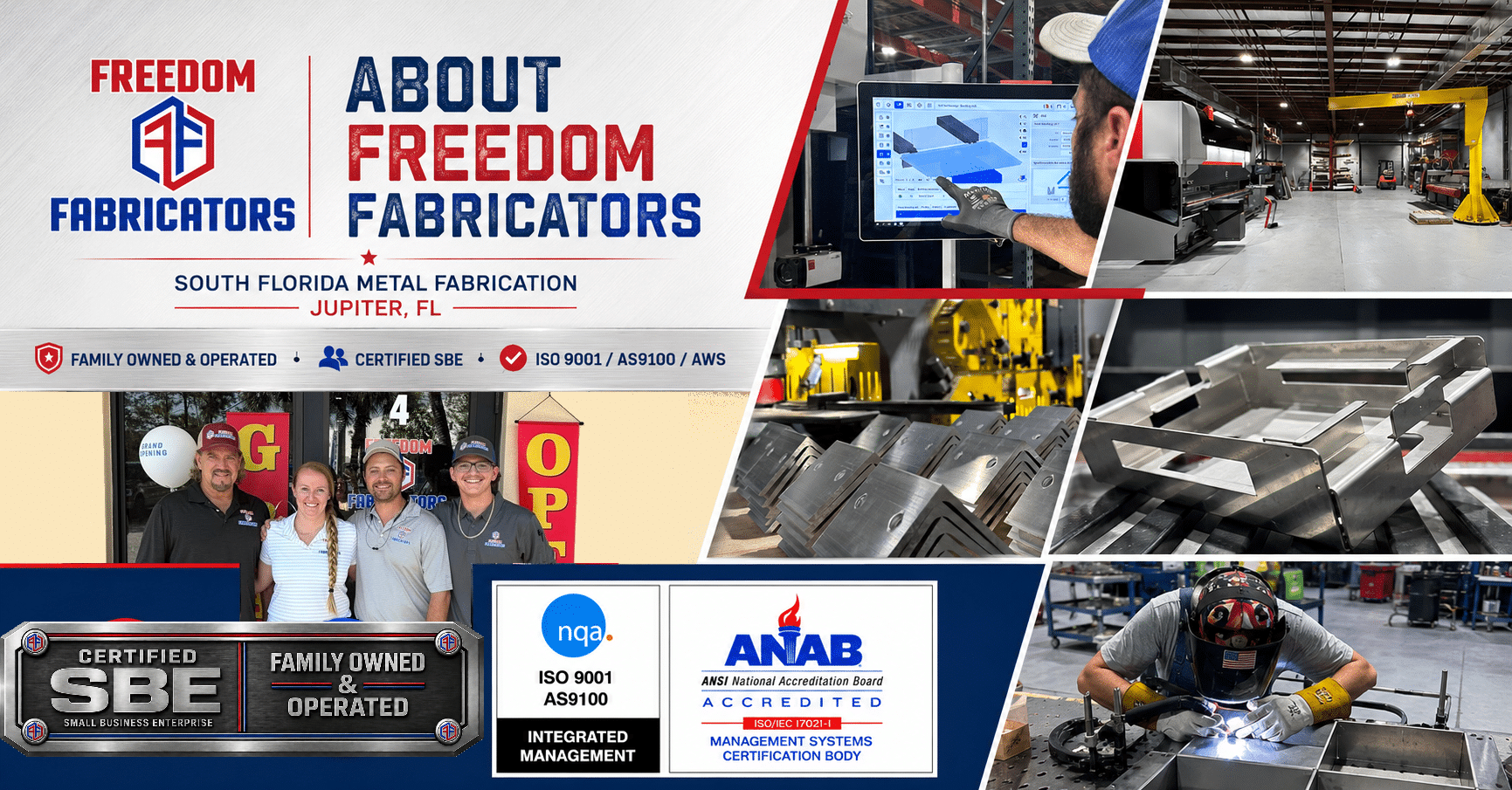 Freedom Fabricators family owned and operated team