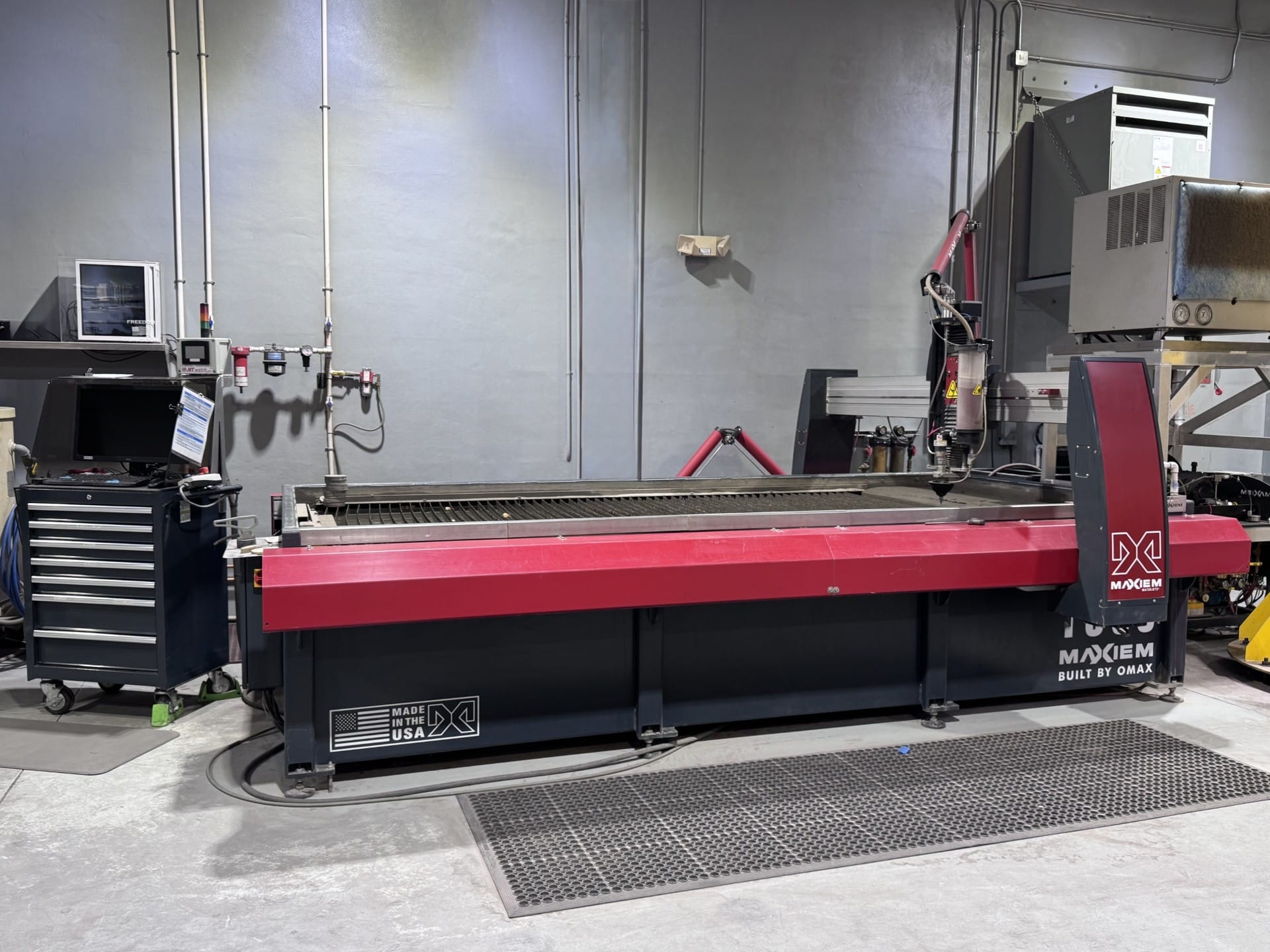 CNC waterjet cutting at Freedom Fabricators