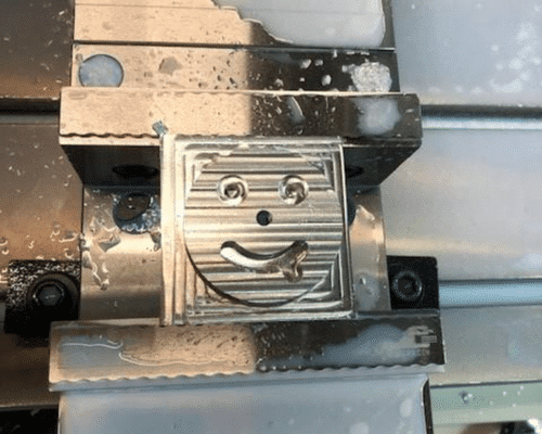 Haas CNC machining center at Freedom Fabricators