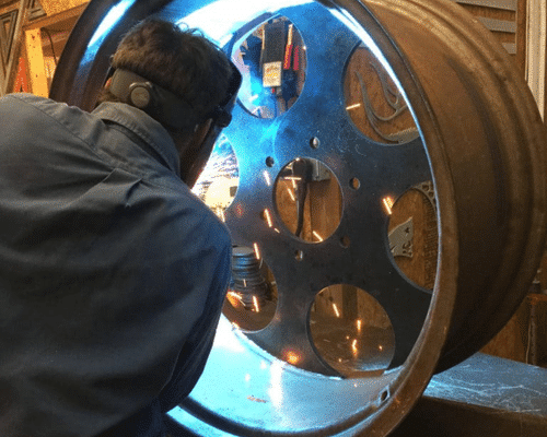 Welded metal fabrication work by Freedom Fabricators